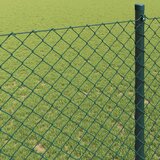  Ograda od lančane veze 25 x 1,6 m Čelik Zelena | shoptok.hr