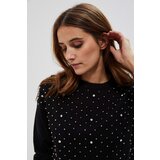 Marisse Sweater With Pearls Z-Sw-3656 Black | shoptok.hr