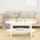  Klubska mizica bela 110x55x45 trdna borovina, (20711321) | Shoptok.si