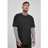 UC Men Oversized Double Layer Striped LS Tee Black | shoptok.hr