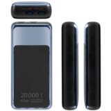 Riva Case VA1075 zunanja baterija powerbank 20.000 mAh 45W (tudi za prenosnik) - črn | Shoptok.si