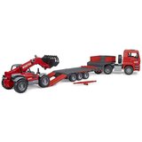 Bruder kamion MAN TGA sa niskom prikolicom i Manitou telehendlerom 027742 | ePonuda.com