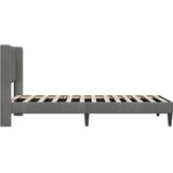 Krevetna konstrukcija Tamnosiva 100 x 200 cm Baršun | shoptok.hr