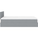  Otomanski krevet s madracem svijetlosivi 120x200 cm tkanine | shoptok.hr