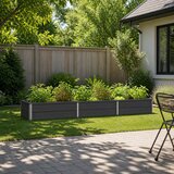  Povišeni vrtni krevet Antracit 240 x 80 x 24 cm | shoptok.hr