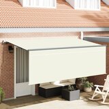 vidaXL Retraktilna tenda Krem antracit siva Rjava 400 x 200 cm | Shoptok.si