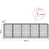  Gabion s žicom debljine 3,5 mm i mrežom 10x10 cm 500x100x150 cm | shoptok.hr