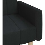 vidaXL Dvosjed na razvlačenje od tkanine crni | shoptok.hr