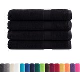 Furnova Premium brisače SOLUND 4 kos črna 80x200 cm 600 g/m2, (21916657) | Shoptok.si