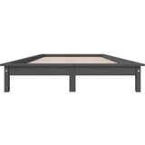  Za krevet sivi 120 x 200 cm od masivne borovine | shoptok.hr