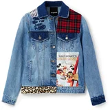 Desigual Prehodna jakna bež / moder denim / rdeča / bela
