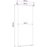 Balkonski bočni awning 100 x 250 cm | shoptok.hr