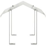 vidaXL Dimnjački poklopac Srebrno 40 x 40 x 37.5 cm Nehrđajući čelik | shoptok.hr