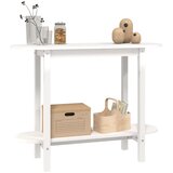 Konzolni stol bijeli 110 x 40 x 80 cm od masivne borovine | Shoptok.si