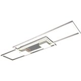  LED stropna svjetiljka s daljinskim upravljačem/s mogućnosti zatamnjivanja u srebrnoj boji 28x100 cm Albany – | shoptok.hr