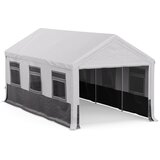Blumfeldt Party Haven, šator, 598 x 296 x 280 cm, otporan na vremenske uvjete, čelični okvir, jednostavan za sastavljanje, s bočnim stijenkama | shoptok.hr
