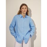 Reserved Lanena košulja - svjetloplavo | shoptok.hr