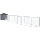  Kućica za pse s krovom antracit 117x1017x123 cm pocinčani čelik | shoptok.hr