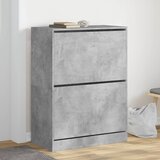 vidaXL Ormarić za cipele s 2 ladice siva boja betona 80x42x108 cm | shoptok.hr