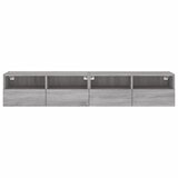 Zidni TV ormarići 2 kom siva boja hrasta 80 x 30 x 30 cm drveni | shoptok.hr