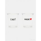 Sinsay Čaše s natpisima CIAO! i AMORE 2 pack | shoptok.hr