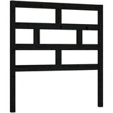  Uzglavlje za krevet crno 81 x 4 x 100 cm od masivne borovine | shoptok.hr