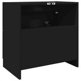 Ormarić za umivaonik crni 59 x 37 x 59 cm od konstruiranog drva | shoptok.hr