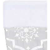  Luksuzna podloga za božićno drvce s čarapom bijela 122 cm | shoptok.hr