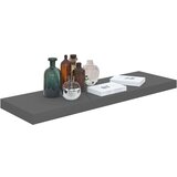 vidaXL plutajuće zidne police 2 kom sjajne sive 80 x 23,5 x 3,8 cm MDF | shoptok.hr