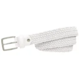 Alberto Belt Basic Braided Womens White 90