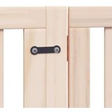 vidaXL Ograda za pse z vrati zložljiva 8 panelov 640 cm topolovina | Shoptok.si