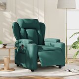 Maison Chic Električni naslanjač - Relax naslanjač temno zeleno blago, (22061656) | Shoptok.si