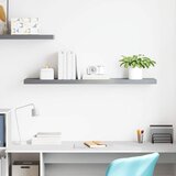  Plutajuća zidna polica siva 120 x 23,5 x 3,8 cm MDF | Eponuda.com