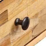  Stolić za kavu od masivne reciklirane tikovine 90 x 65 x 40 cm | Eponuda.com