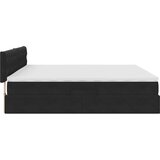  s od storage s uzglavljem Crna 200 x 200 cm Baršun | shoptok.hr