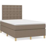  Box spring postelja z vzmetnico taupe 120x200 cm blago, (20897446) | Shoptok.si