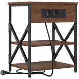  Noćni ormar 2 pcs Smeđi hrast 41 x 31 x 51 cm Konstruirano drvo | Eponuda.com