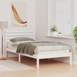  Krevetna konstrukcija Bijelo 80 x 200 cm Čvrsta borova drva | shoptok.hr