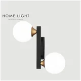 580 zidna lampa 2*G9 crna/mesing