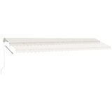  Tenda na ručno uvlačenje s LED svjetlima 600 x 300 cm krem | shoptok.hr