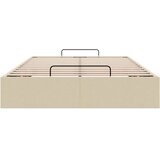  Otomanski okvir kreveta bez madraca krem 120x190 cm od tkanine | shoptok.hr