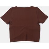 Sinsay Kratki top s naborom na sredini | shoptok.hr