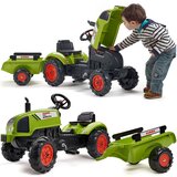 Falk traktor na pedale Claas s prikolicom zeleni Cijene