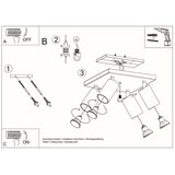  Stropna svetilka RING 4 siva, (21348215) | Shoptok.si