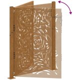  Vrtna vrata 100x125 cm Otporni čelik Dizajn plamena | shoptok.hr