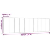  Jastuk za uzglavlje Hanko smeđesivi 180 cm od tkanine | shoptok.hr