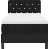 Box spring krevet s uzglavljem Crna 80 x 200 cm Baršun | shoptok.hr