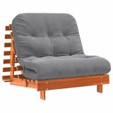 Maison Chic futon - futonski ležalnik z ležiščem voščeno rjava 90x206x11 cm trdna borovina, (21729482) | Shoptok.si