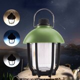 Prenosna Punjiva LED Kamping Lampa 3 Boje, Metalna Drška, Zelena Cene