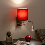  Brilagi-LED Zidna lampa NUBILA 1xE27/25W/230V+LED/3W hrom/pompejska.crvena | Eponuda.com